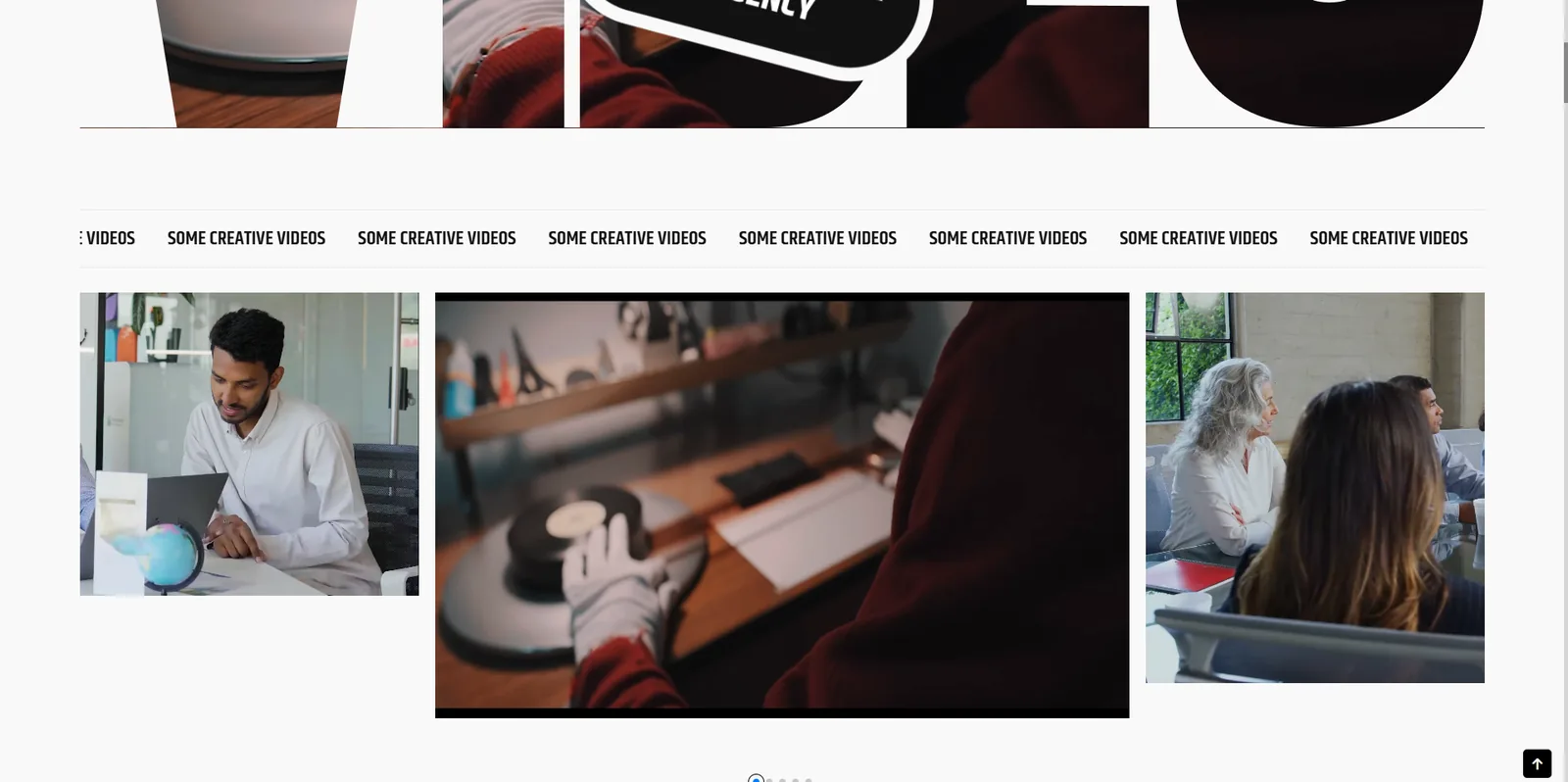 Creative agency website