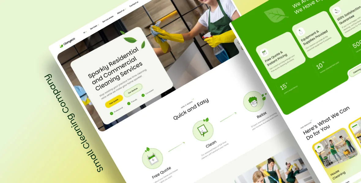 Cleaning services website