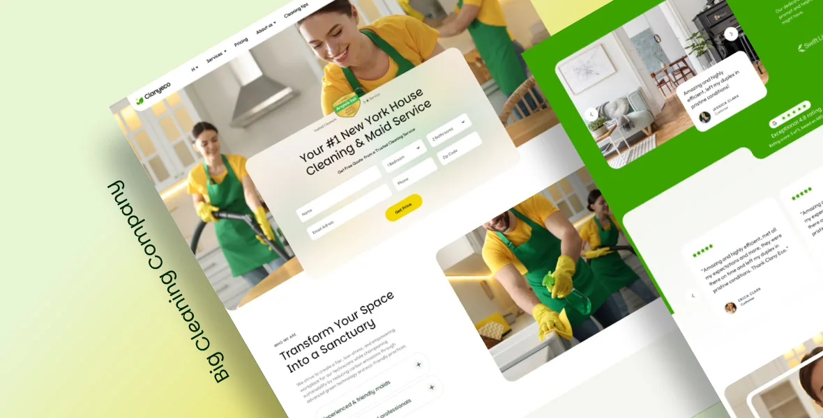 Cleaning services website
