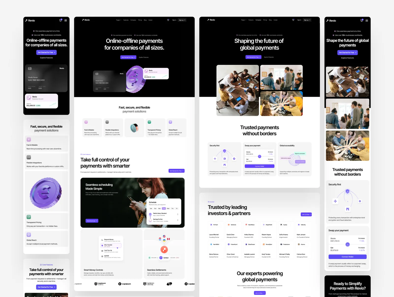 Fintech SaaS marketing site