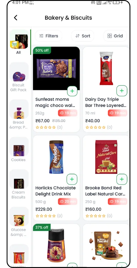 Quick-commerce delivery app