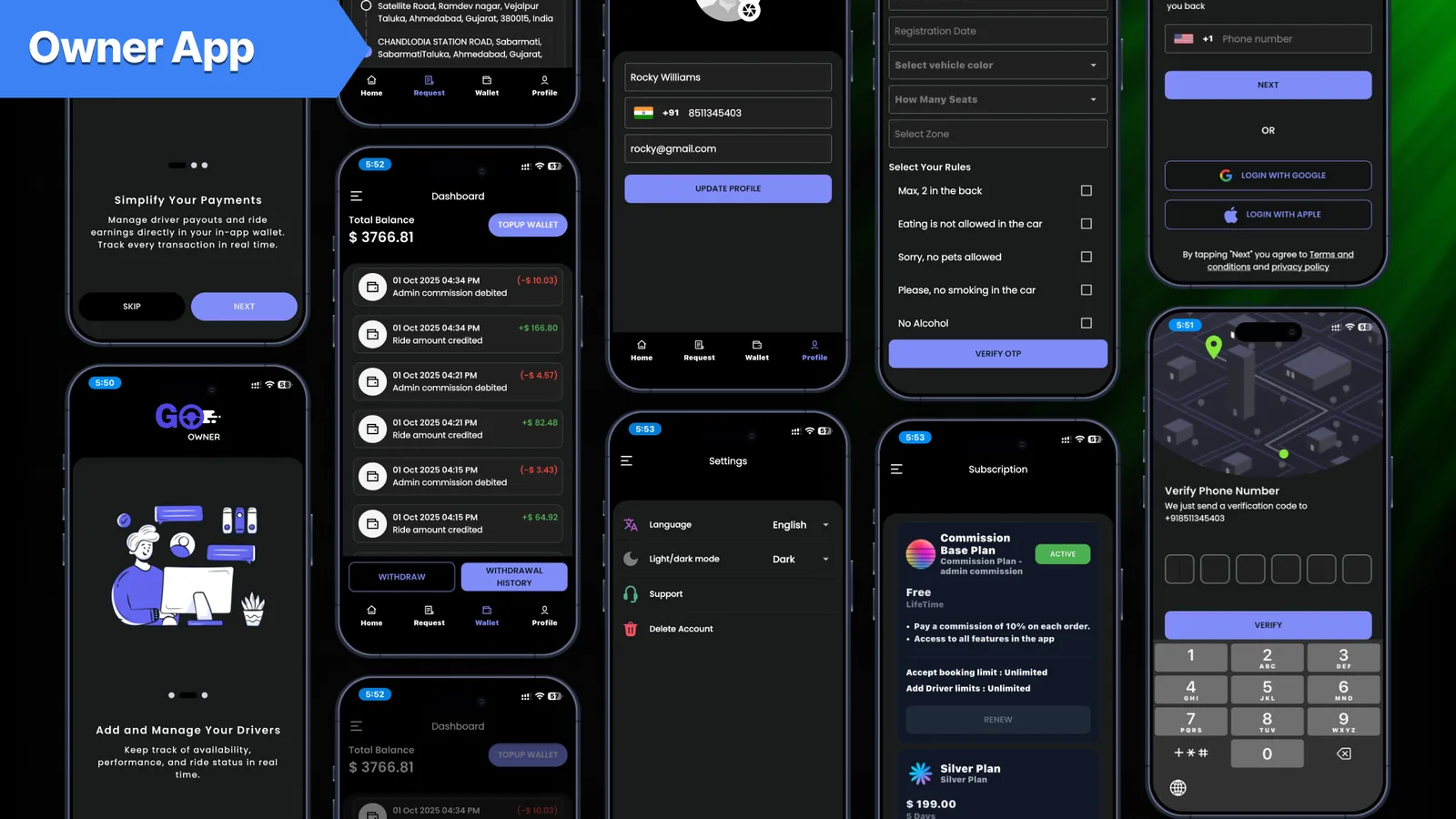 Ride-hailing platform apps