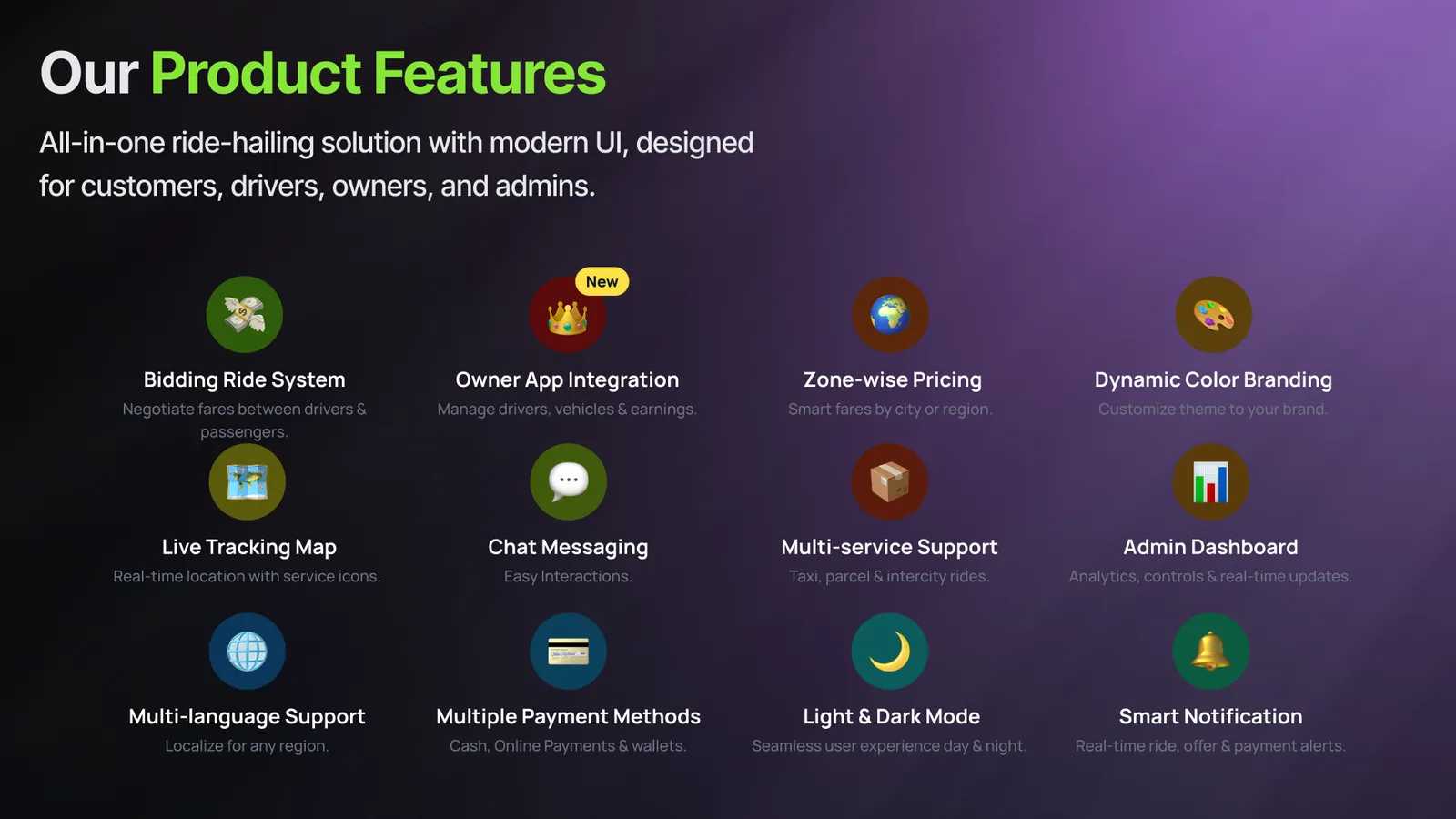 Ride-hailing platform apps